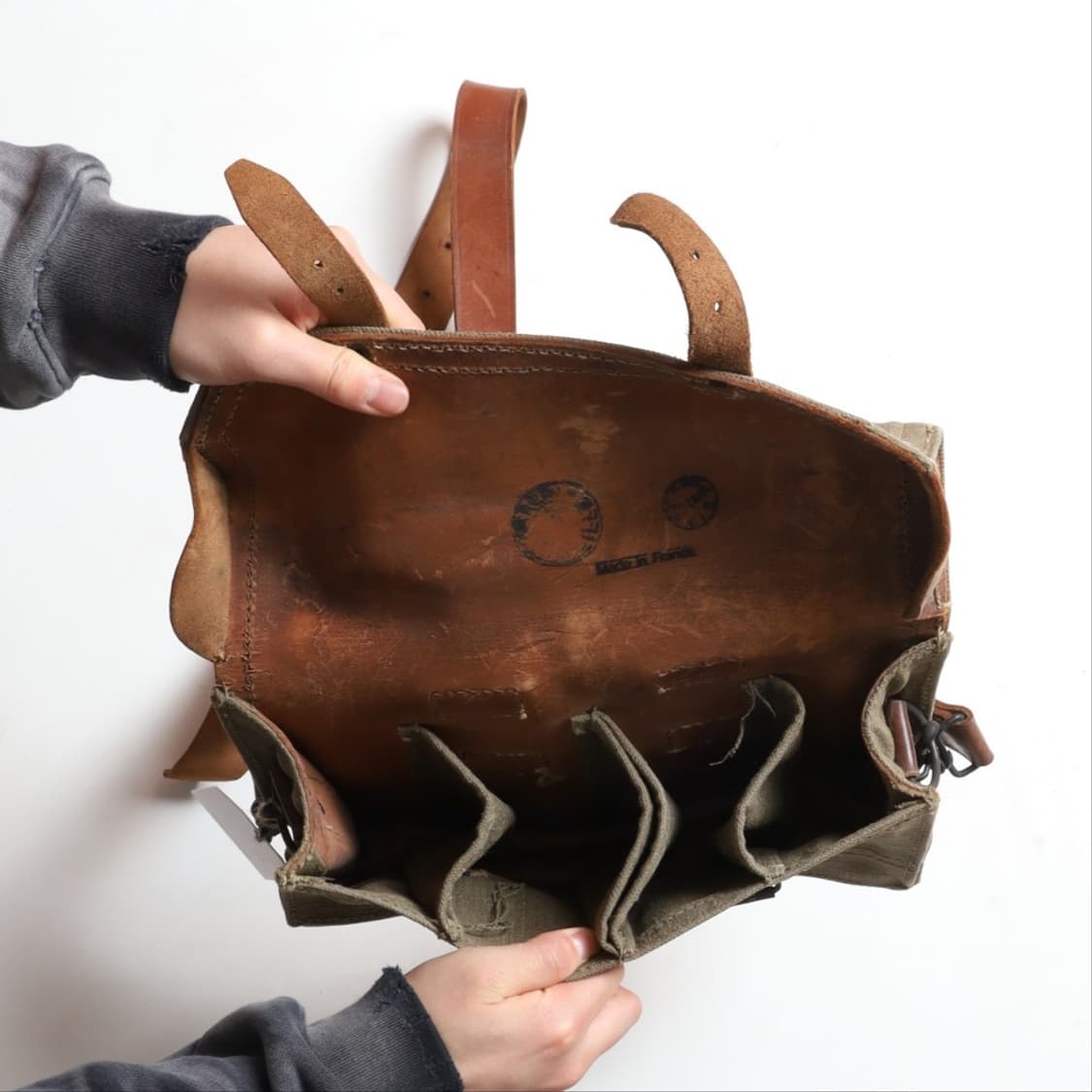 French Army Canvas Messenger Bag   상품이미지2