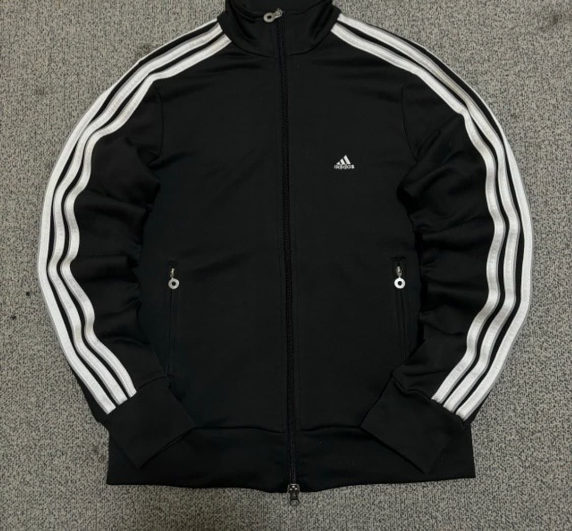 아디다스 블랙 검흰 트랙탑 져지집업 90/S 상품이미지1