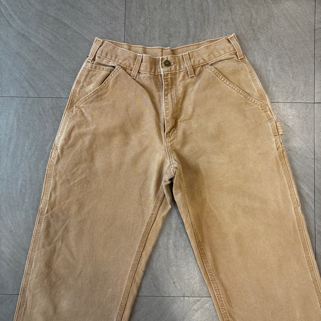 칼하트 오리지널 브라운 싱글니 카펜터 팬츠 상품이미지7