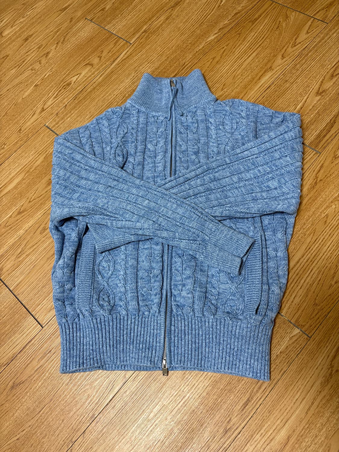 [L] FDR 케이블 니트집업 상품이미지1