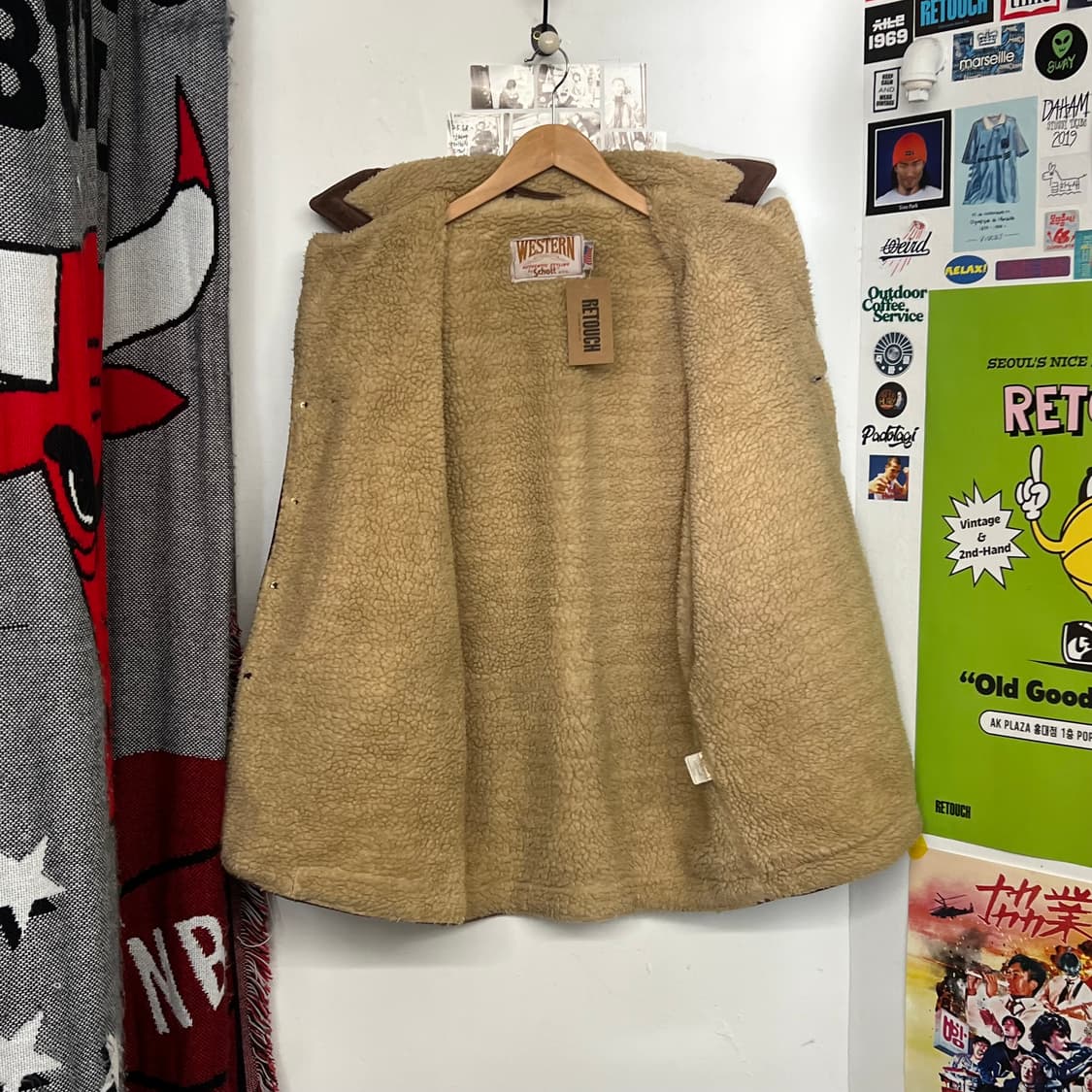 쇼트 NYC 웨스턴 스웨이드 쉐르파 자켓 상품이미지5