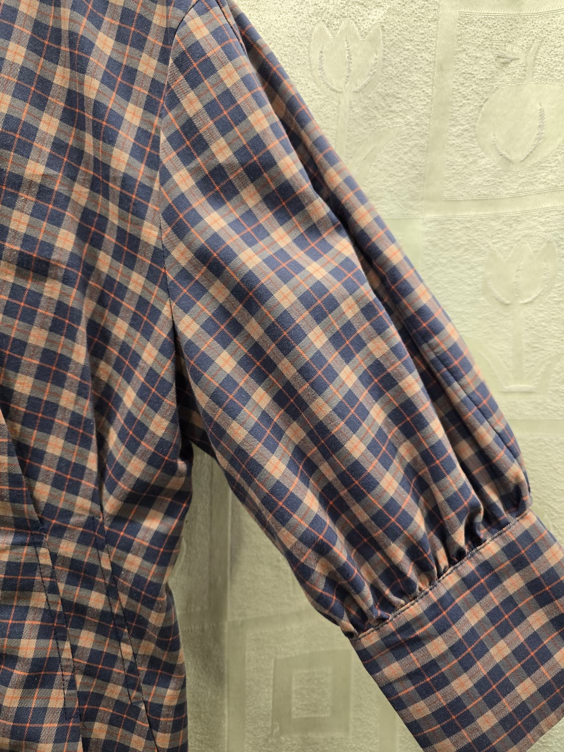 잇미샤 체크 블라우스 S(55) 상품이미지3