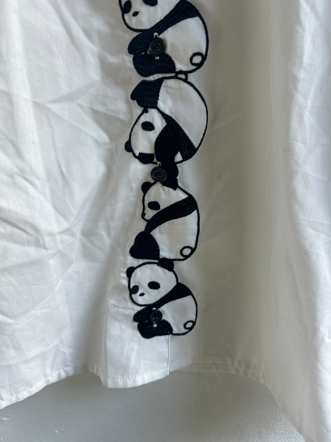 구르는 판다 셔츠 상품이미지3