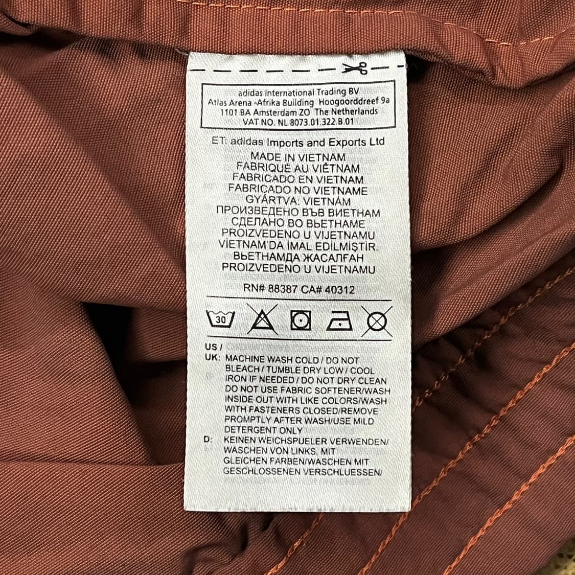 [정품/L] 아디다스 바람막이 네이비 브라운 컬러 b19 상품이미지6