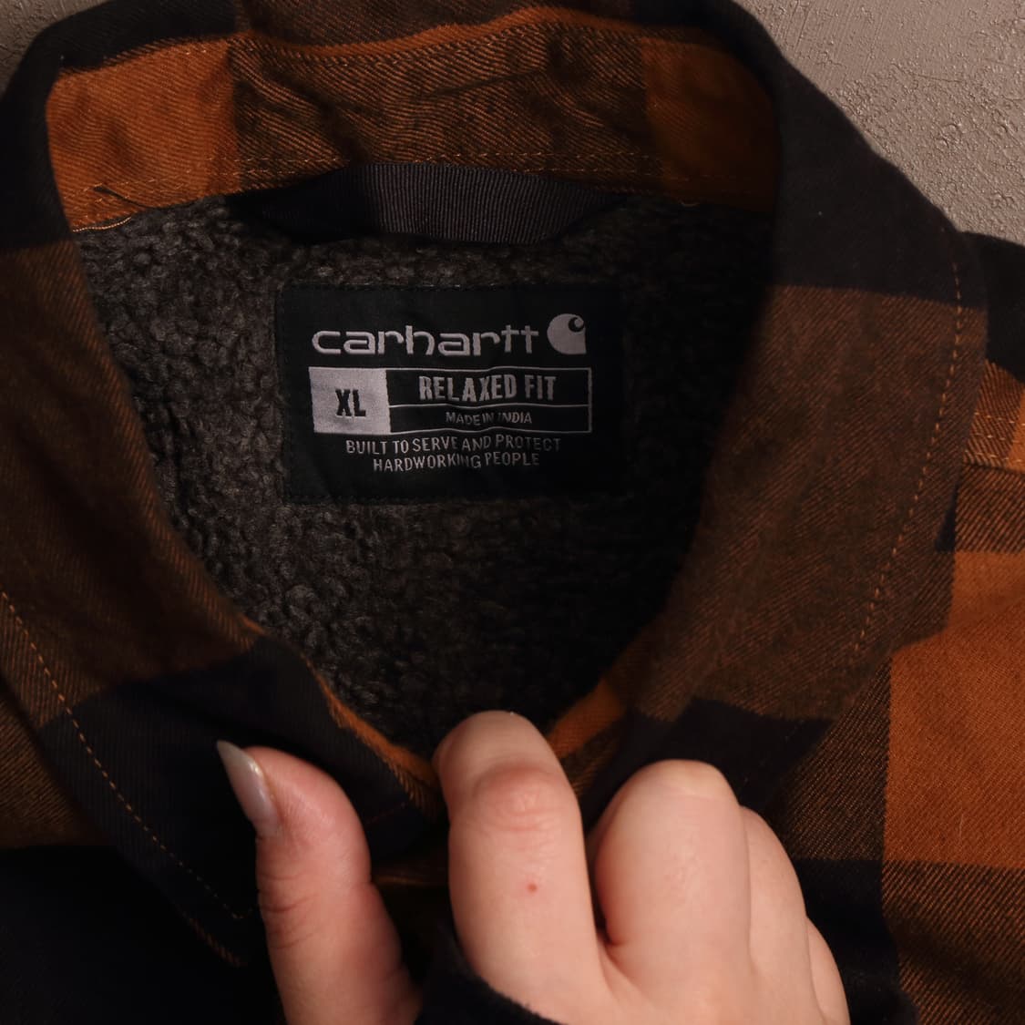 칼하트 양털 헤비코튼 체크셔츠 자켓 A1488 상품이미지3
