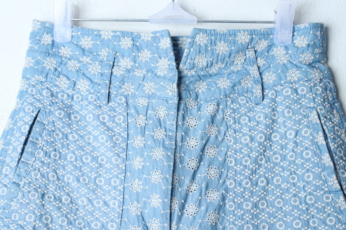 W(M) 자라 반바지 팬츠 자수 연블루 숏 유니크-P1P10328 상품이미지3