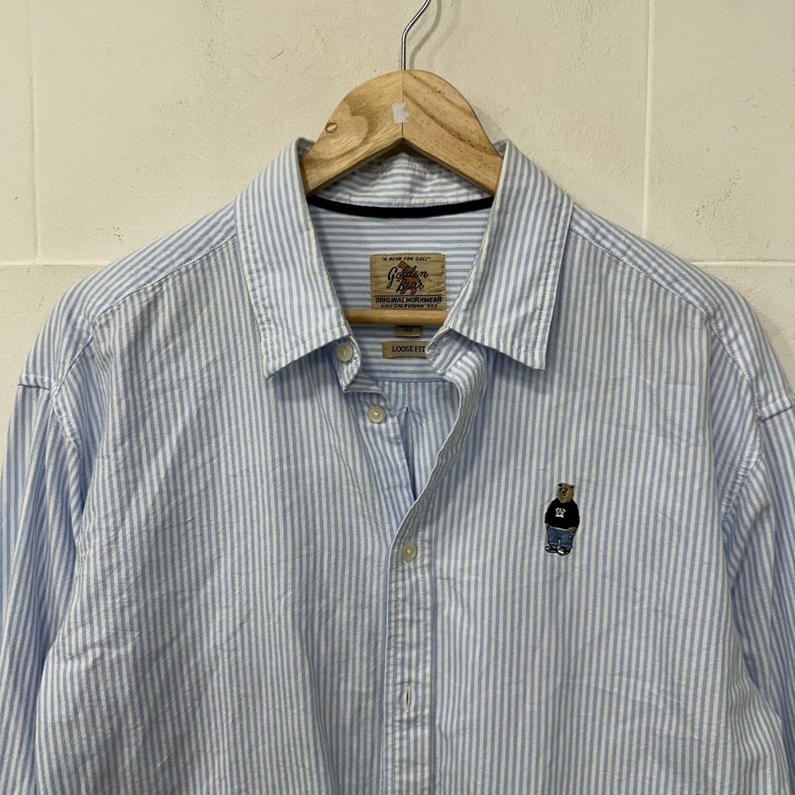 후아유 골든베어 스트라이프 셔츠 상품이미지2