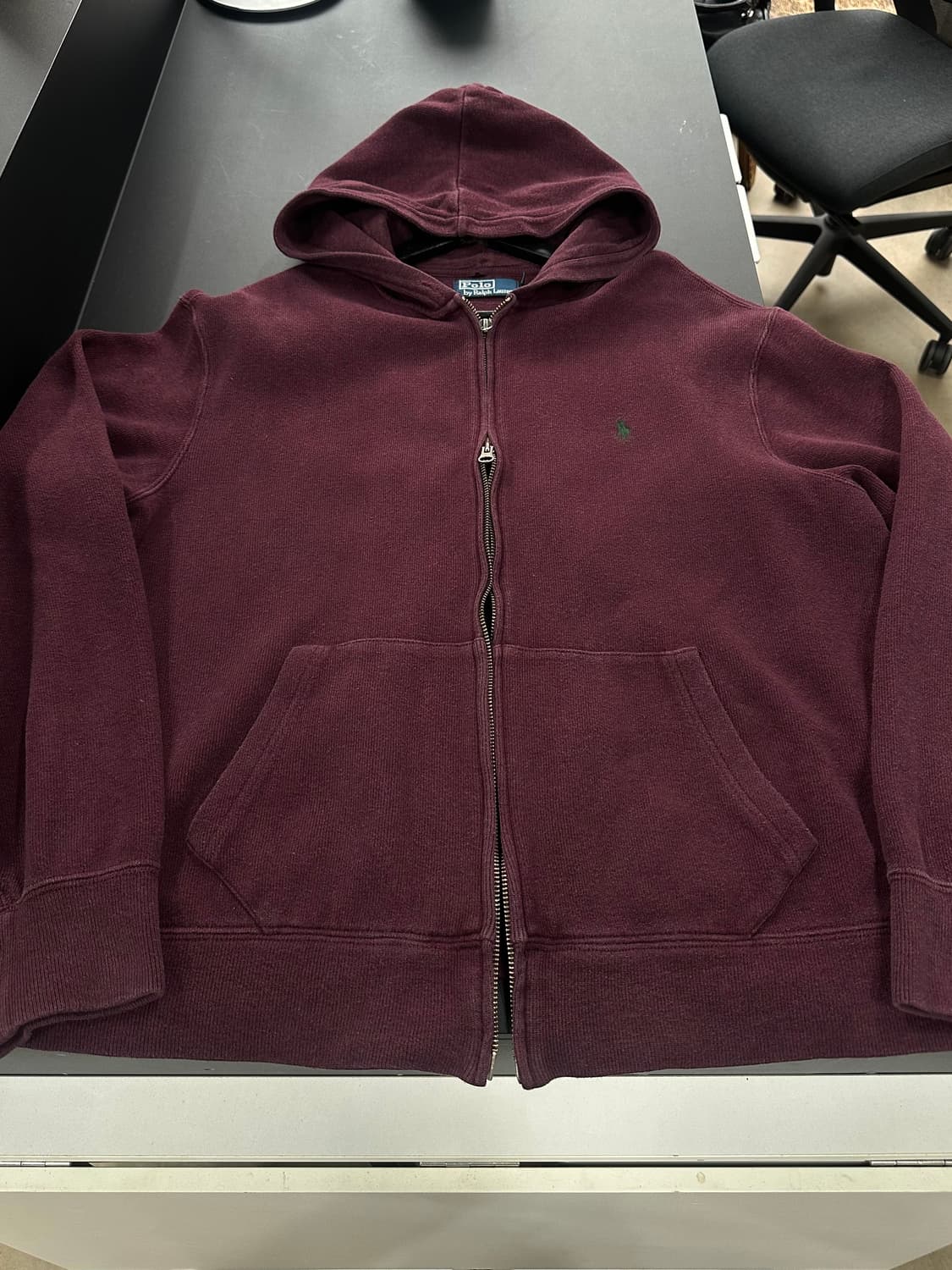 폴로랄프로렌 투웨이 후드집업 버건디 상품이미지4