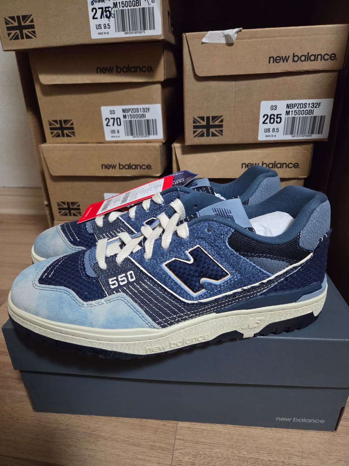뉴발란스 550 보로팩 BB550J 275사이즈 새상품 상품이미지1