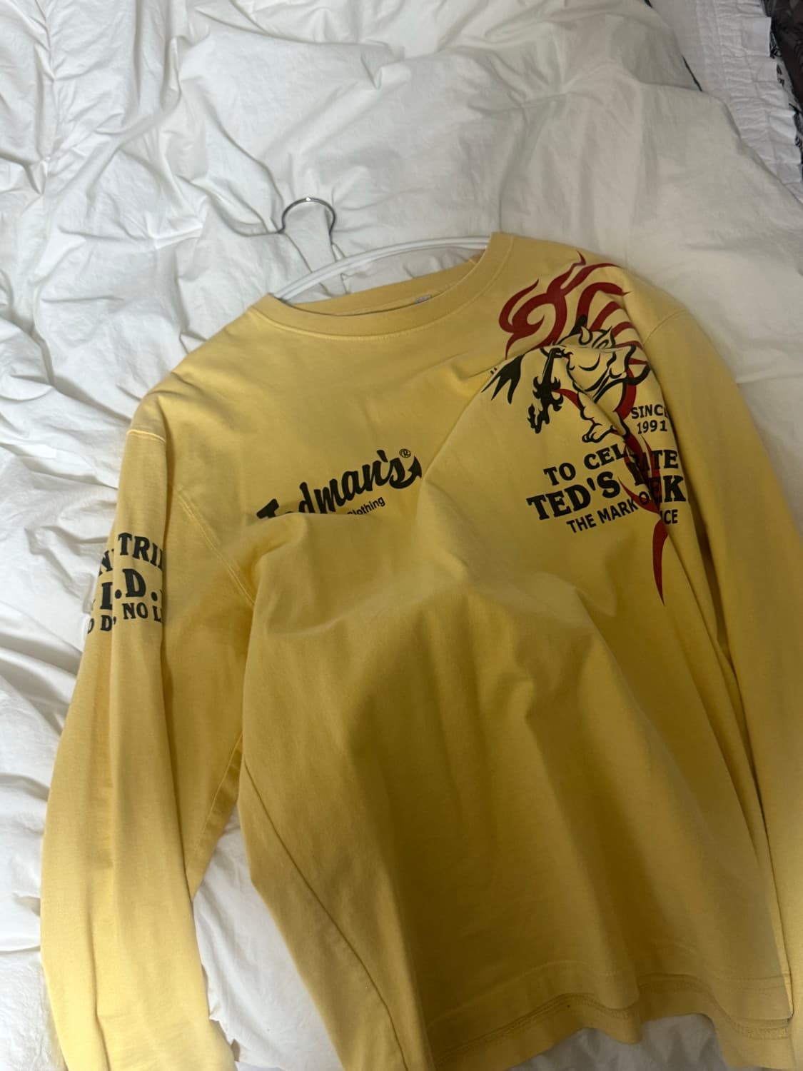 TED company 테드컴퍼니 옐로 롱슬리브 상품이미지3