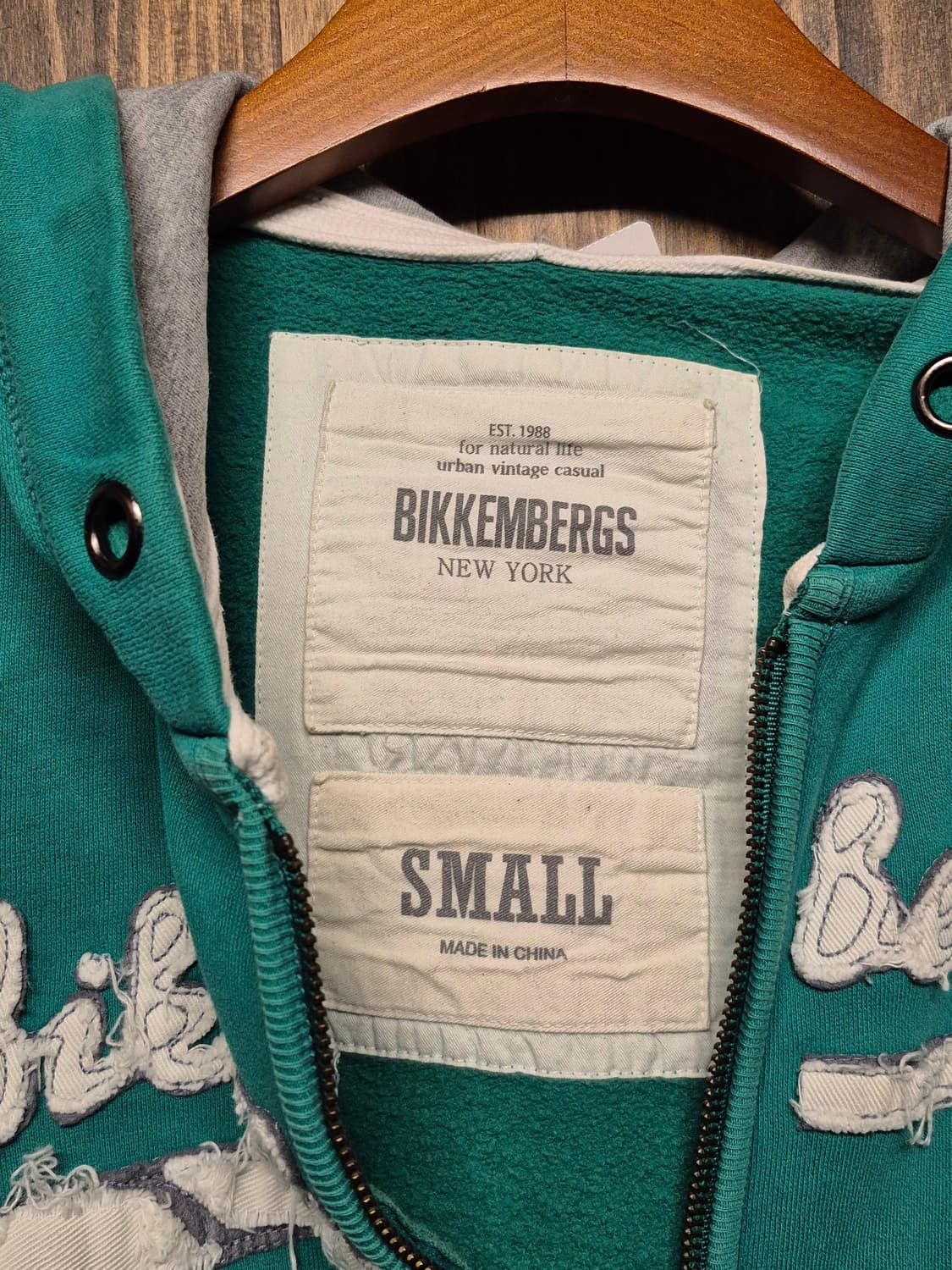 VINTAGE GREEN HOODIE ZIPUP  상품이미지5