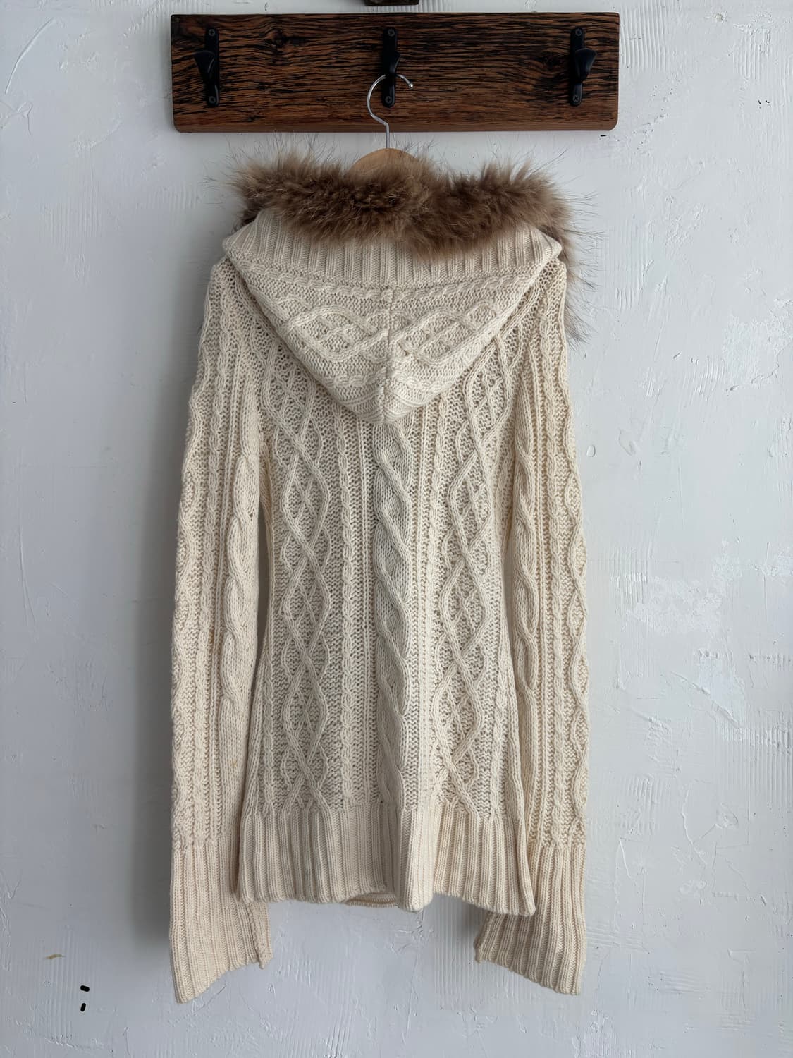 Burberry 버버리 퍼 트리밍 니트 더플 가디건 상품이미지8