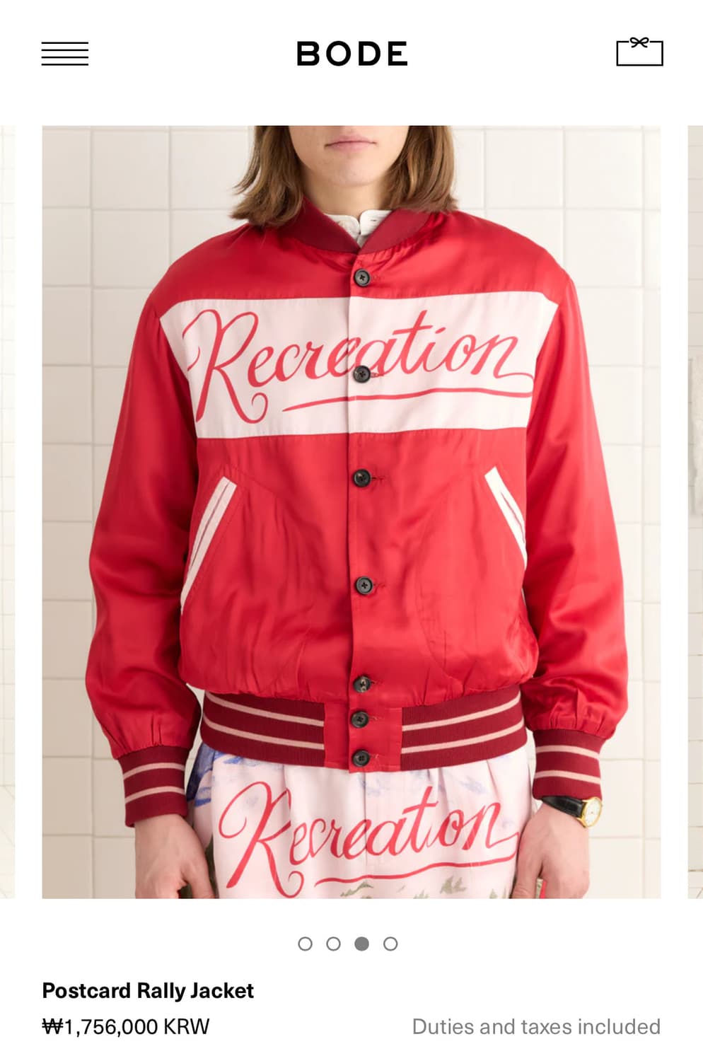 [M,L,XL]보디 BODE Postcard Rally 자켓 상품이미지9