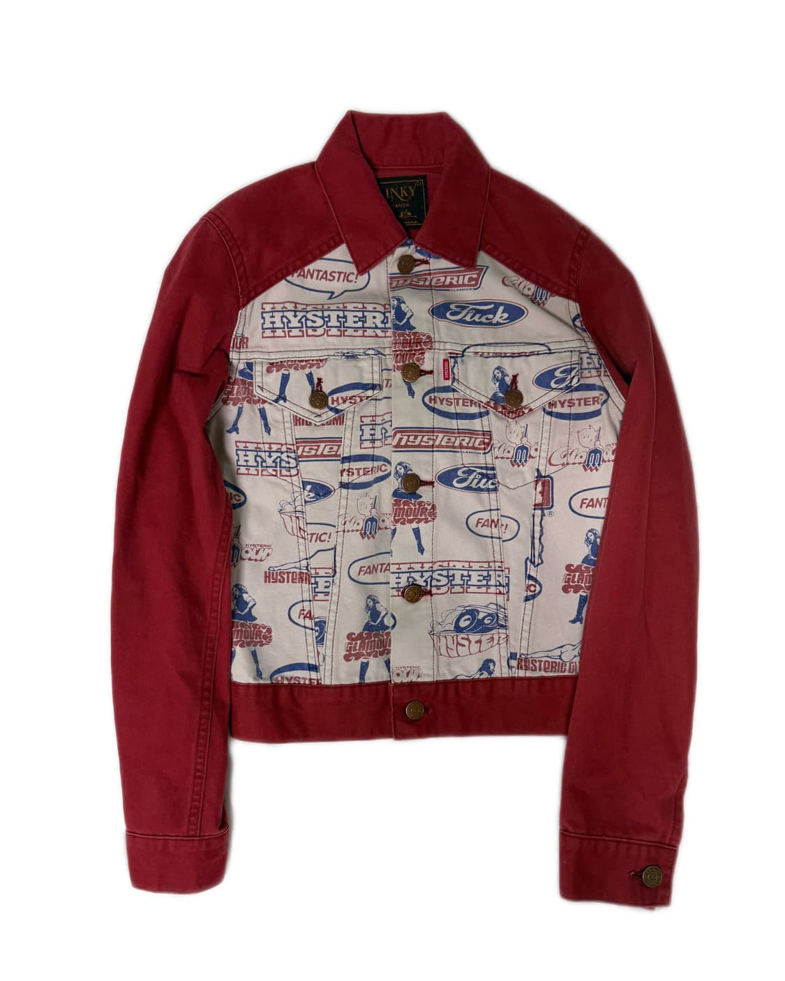 히스테릭글래머 KINKY jeans 레드 나그랑 데님 자켓 상품이미지1