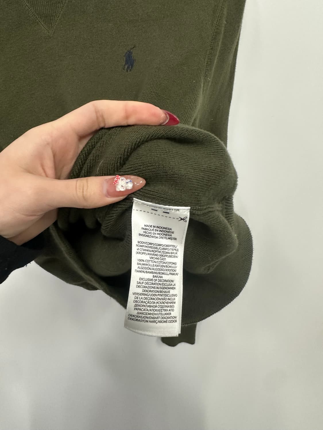 폴로 카키 니트  상품이미지3