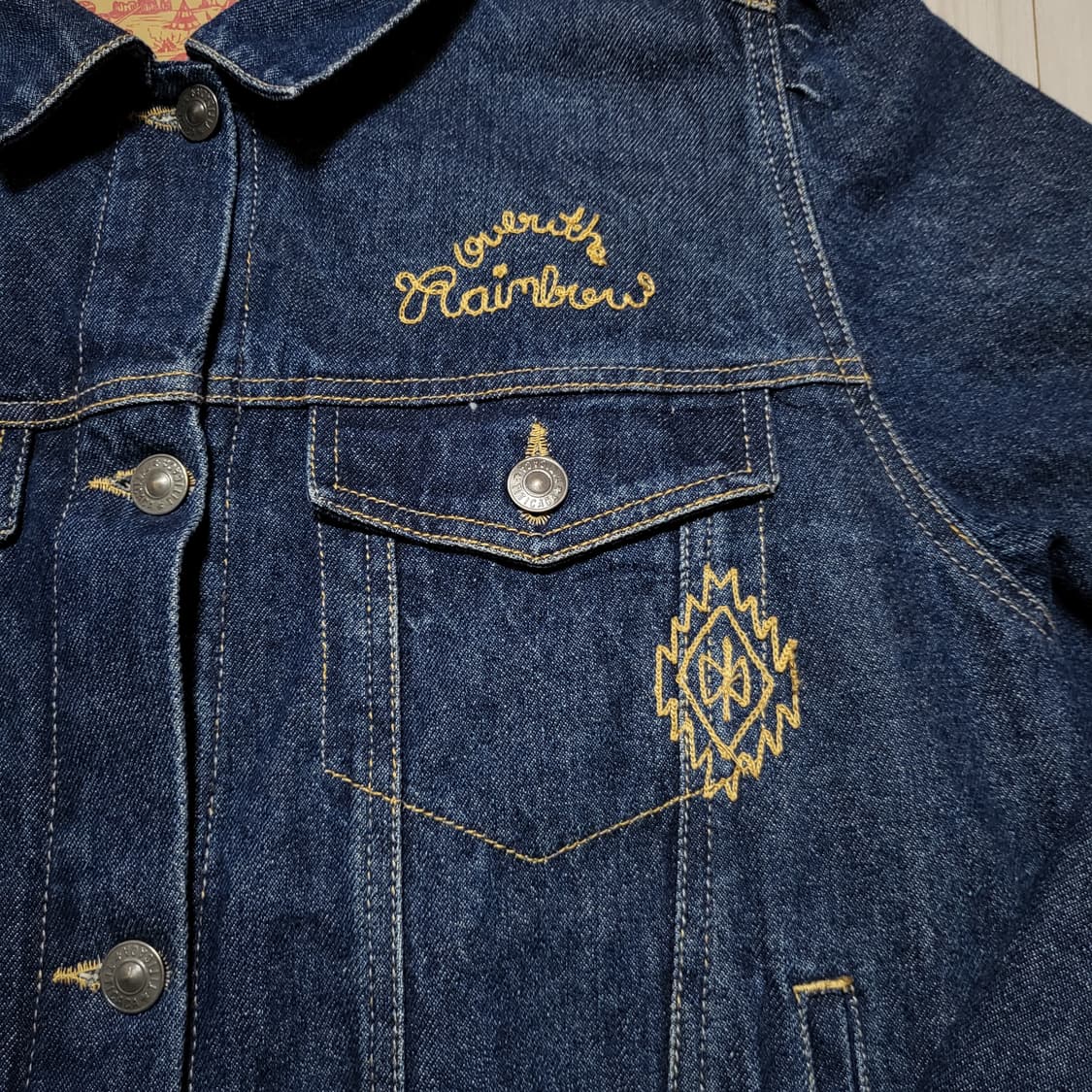 (66) 빈티지 에스닉 치마요 크로셰 자수 데님청자켓 상품이미지9