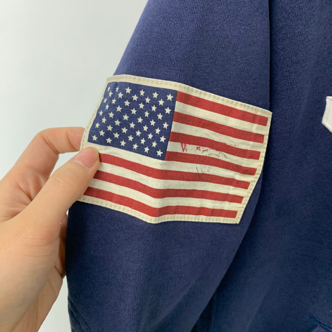 폴로 랄프로렌 빅포니 USA 성조기 네이비 후드집업 상품이미지5