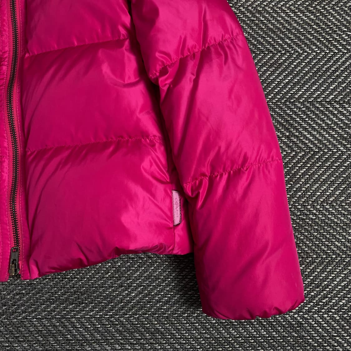 코치 우먼스 쉐르파 이너 다운 크롭 패딩 핑크 y 2861 상품이미지3