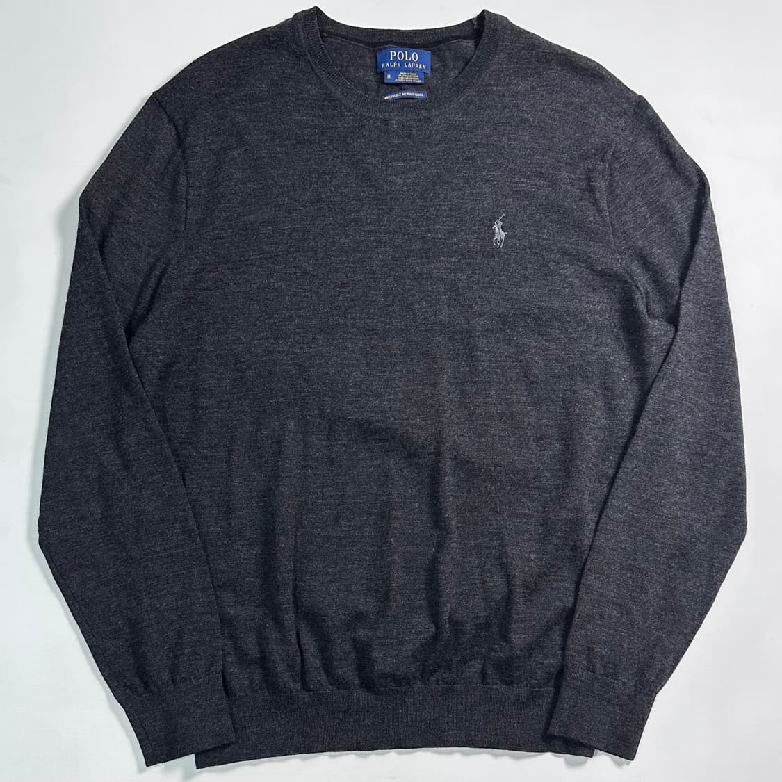 폴로 랄프로렌 메리노 울 챠콜 니트  상품이미지1