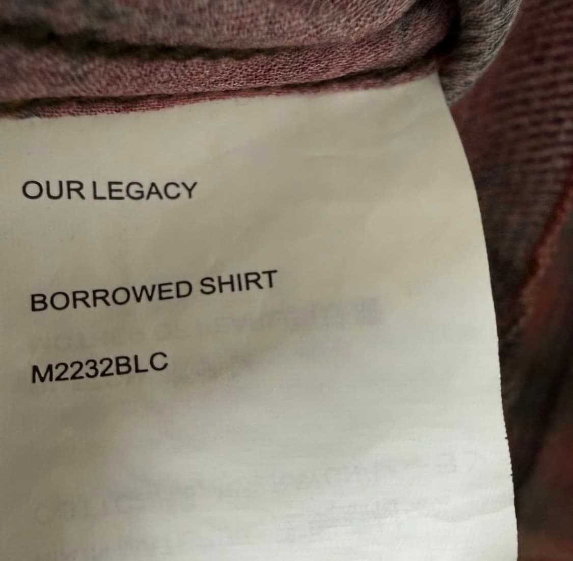 아워레가시 럼버체크 셔츠 46 상품이미지3