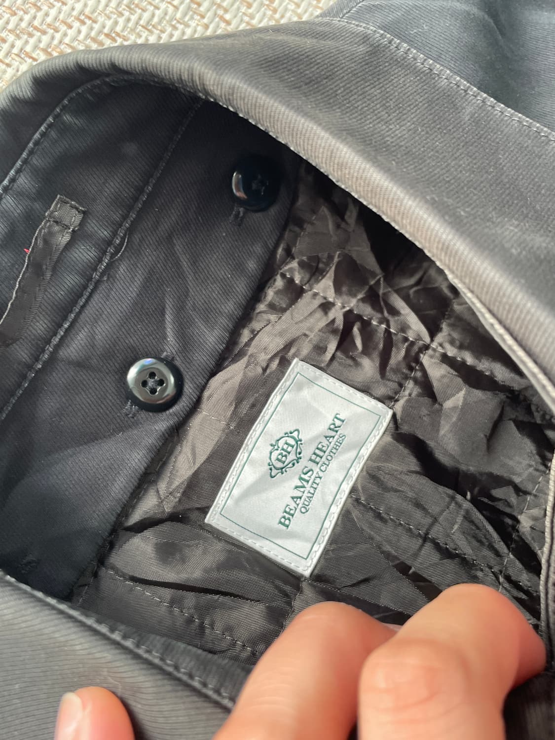 빔즈 블랙 맥 코트 J03247 상품이미지4