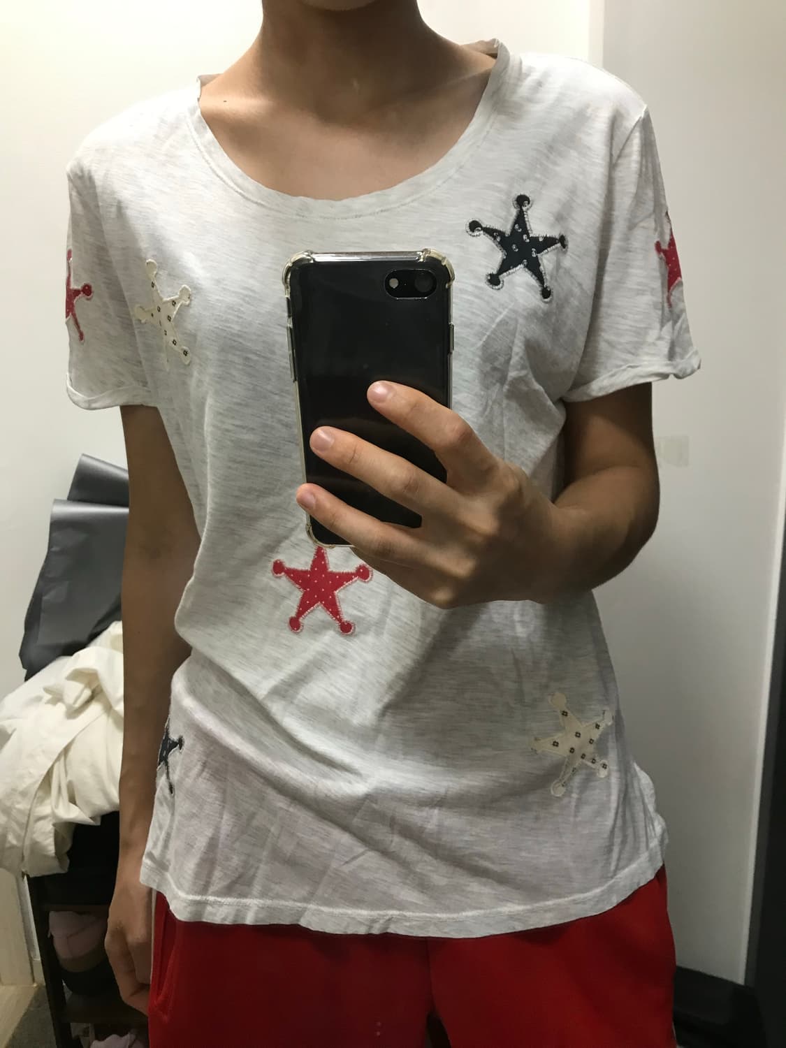 빈티지 별무늬 패치 반팔T 상품이미지7
