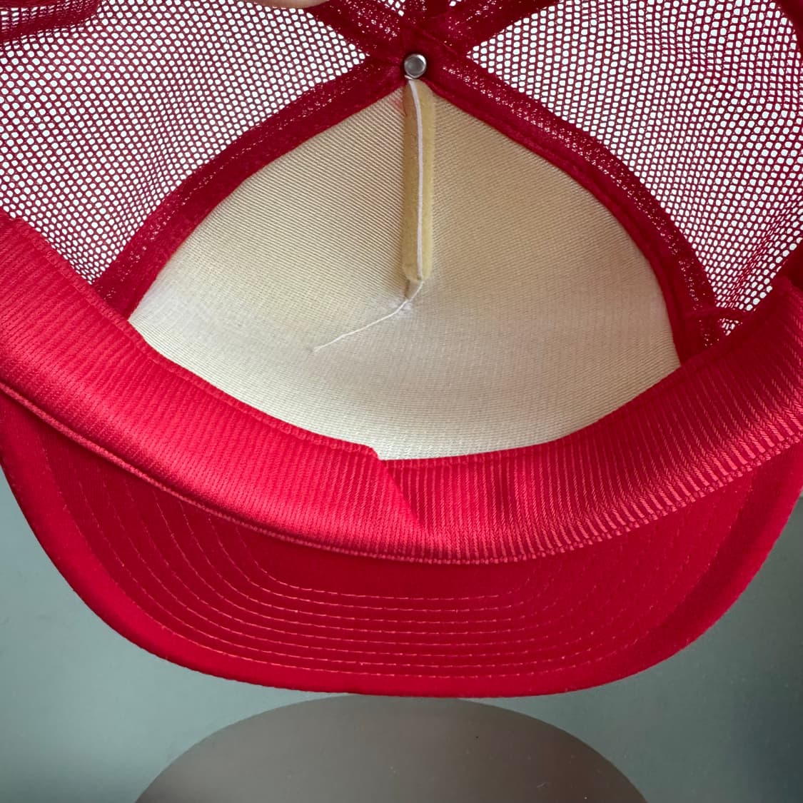 USA 빈티지 모자 볼캡 vintage cap 트러커 메쉬 레드 상품이미지5