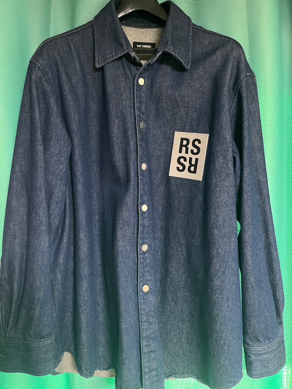 라프시몬스 데님 패치 셔츠 상품이미지2