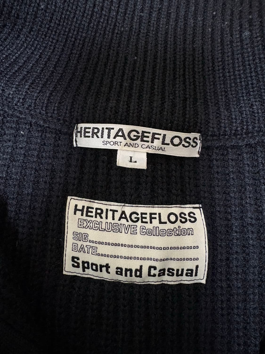 [L] 헤리티지플로스 니트집업 상품이미지2