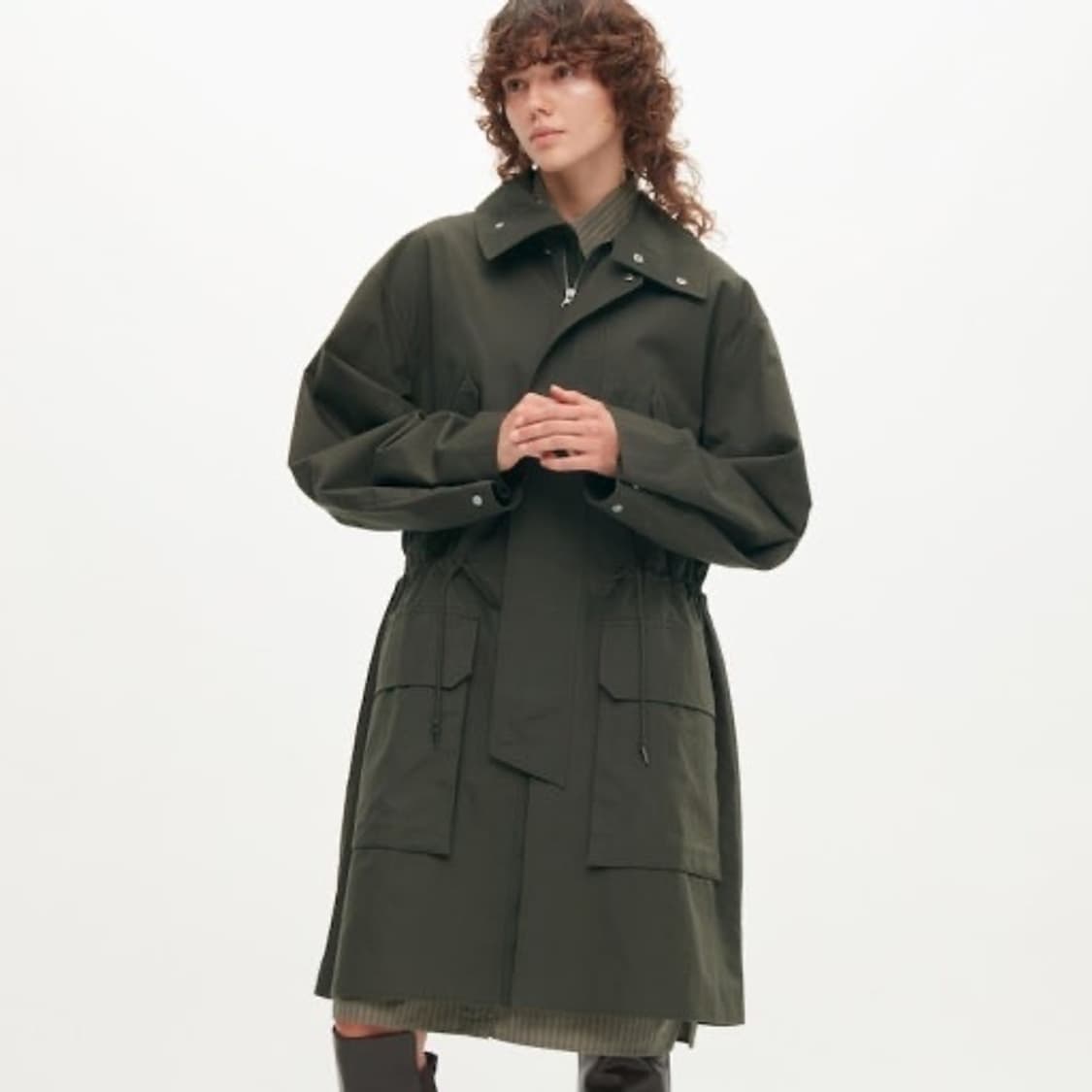 유니클로u 르메르 22FW 후드 코트 야상 xs 상품이미지2