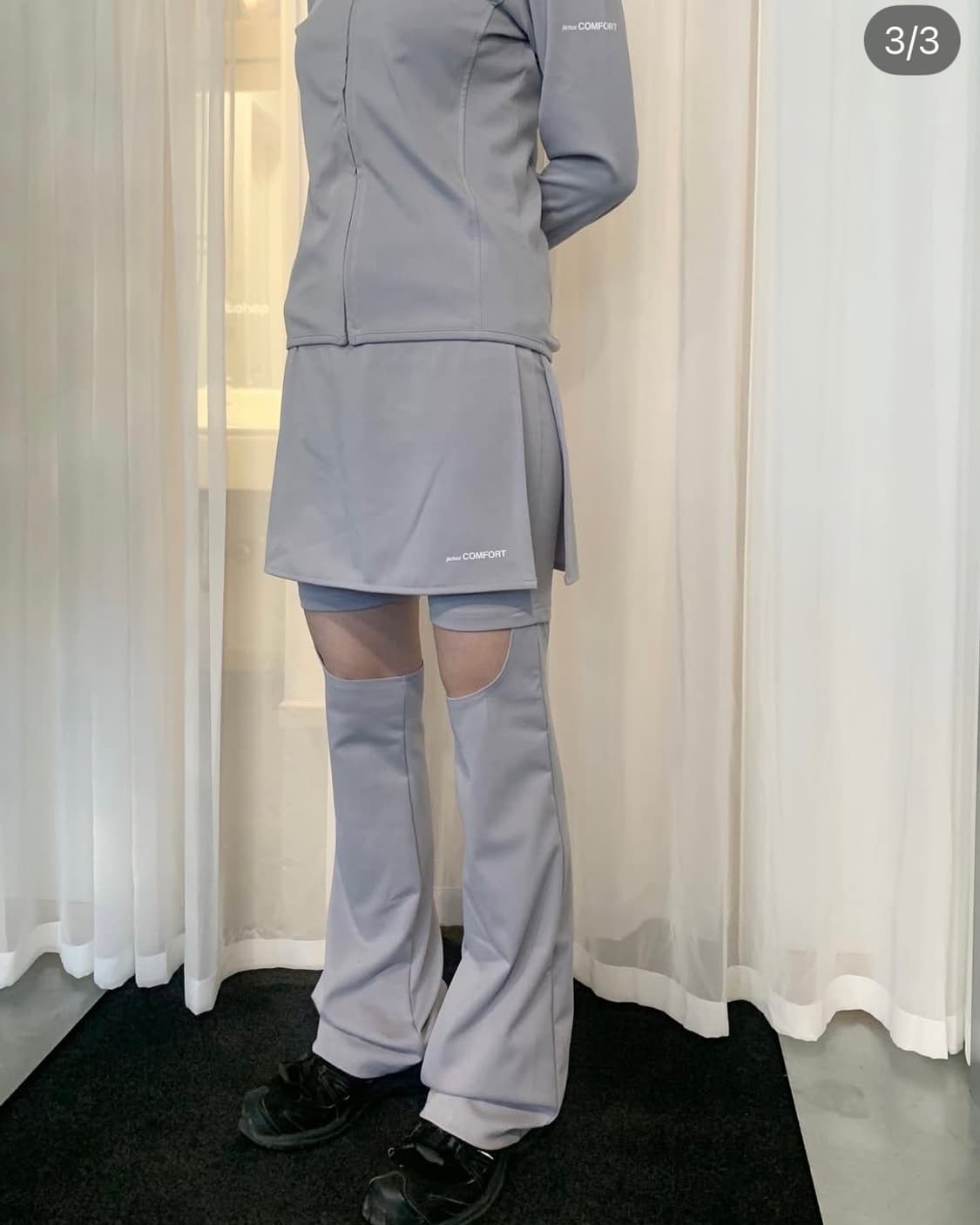 지초이컴포트 23-006 집가디건 & 스커트 팬츠 셋업 상품이미지3