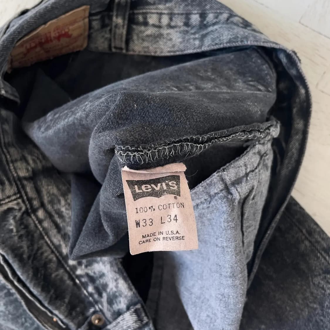 🇺🇸 90‘s 빈티지 리바이스 501 워시드 스트레이트핏 상품이미지7