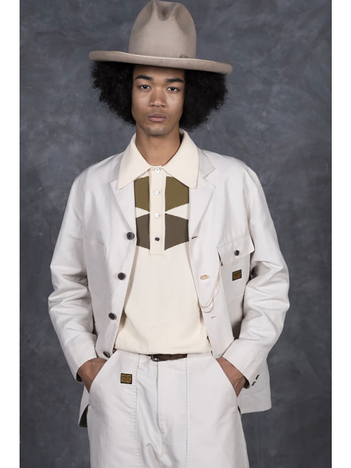 KAPITAL Cotton Herringbone Lumbar JKT 상품이미지3