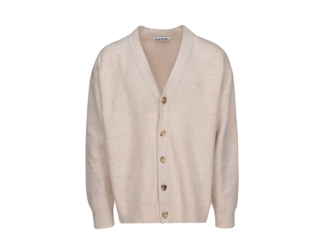 아크네스튜디오 / 체스트 로고 자수 울 코튼 가디건 / L 상품이미지1