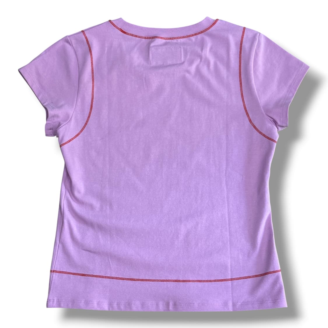 Matin Kim 스몰로고 핑크 크롭 반팔 티셔츠 상품이미지2