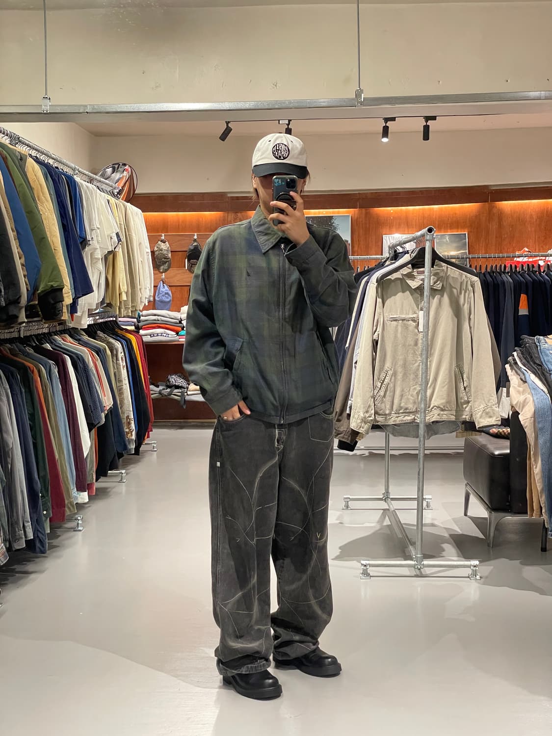 노티카 스윙톱 체크 자켓   상품이미지1
