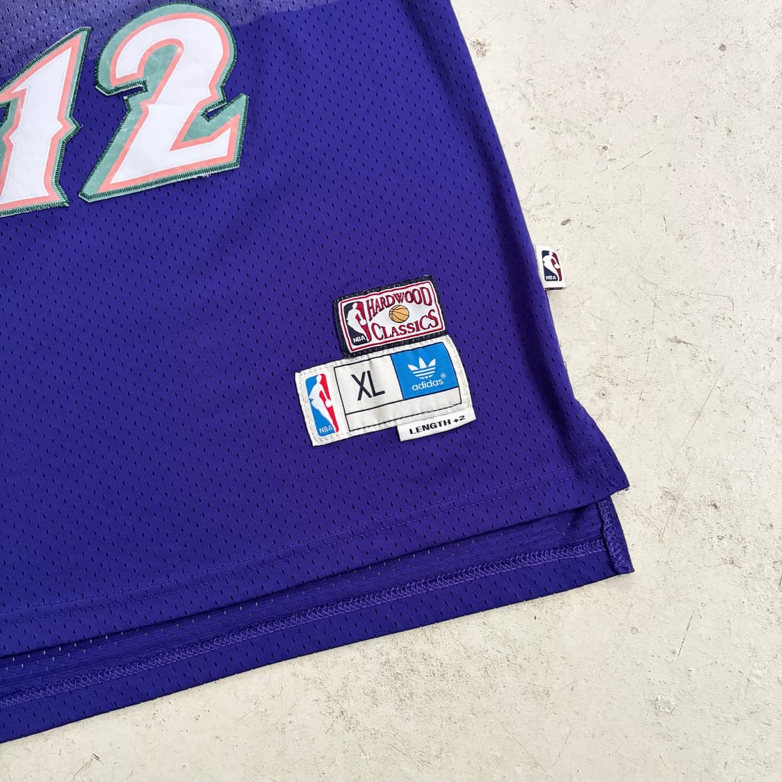 90s 아디다스 NBA 유타 재즈 빈티지 농구져지 유니폼 XL 상품이미지3