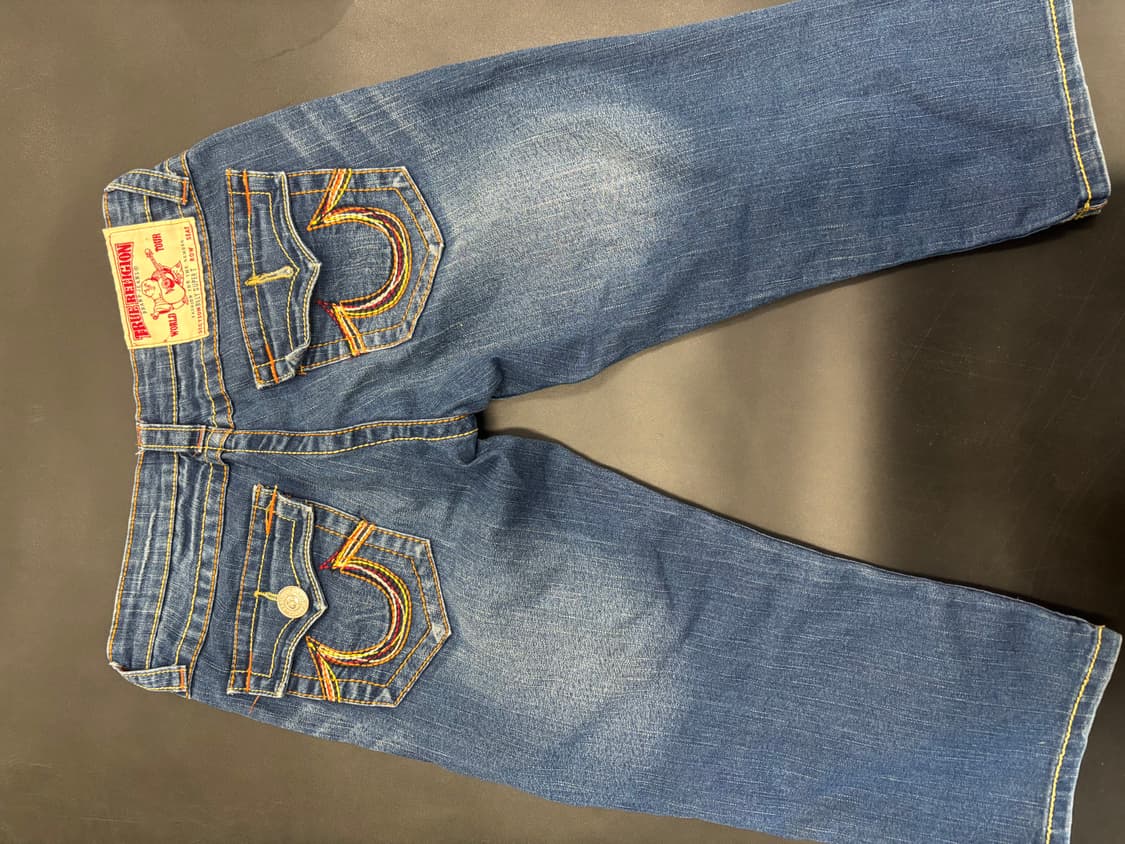 트루릴리젼 데님 청바지 7부 상품이미지2