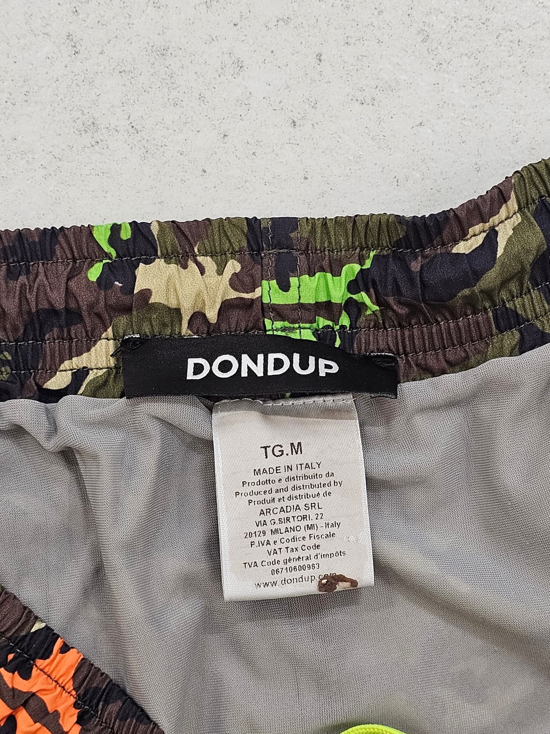[M] 돈둡(DONDUP) 카모플라쥬 레트로 러닝 스윔 이지 쇼츠 상품이미지3