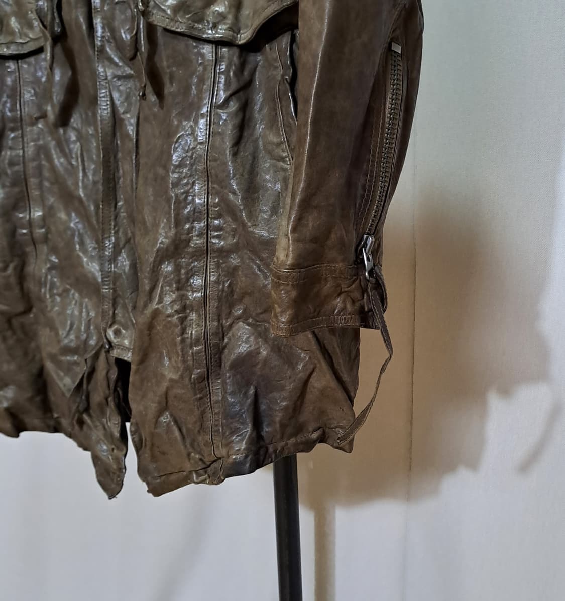 (택포) 알렉스 앤 클로에 양가죽 후드 피쉬테일 야상 L B13 상품이미지3