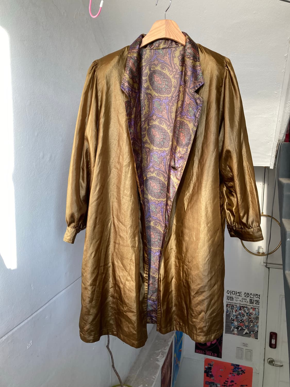 빈티지 양면 리버시블 트렌치코트 상품이미지2