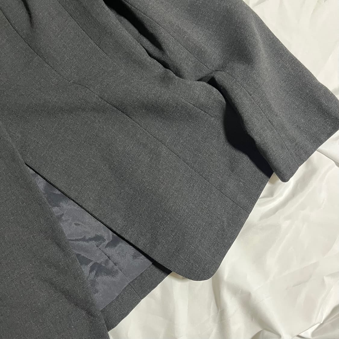 DKNY . 차콜 원버튼 블레이저 상품이미지4