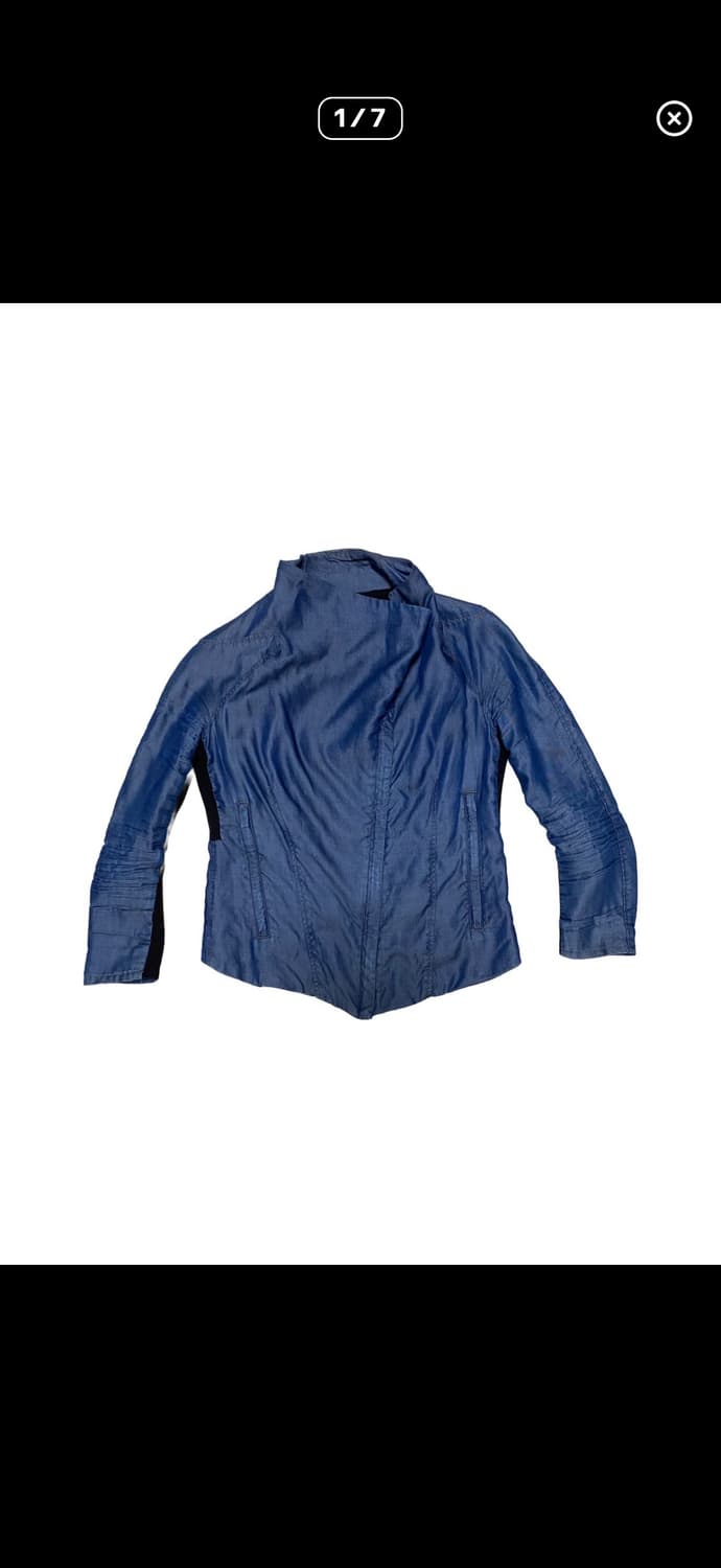 헬무트랭 하이넥 비대칭 텐셀 자켓 상품이미지3