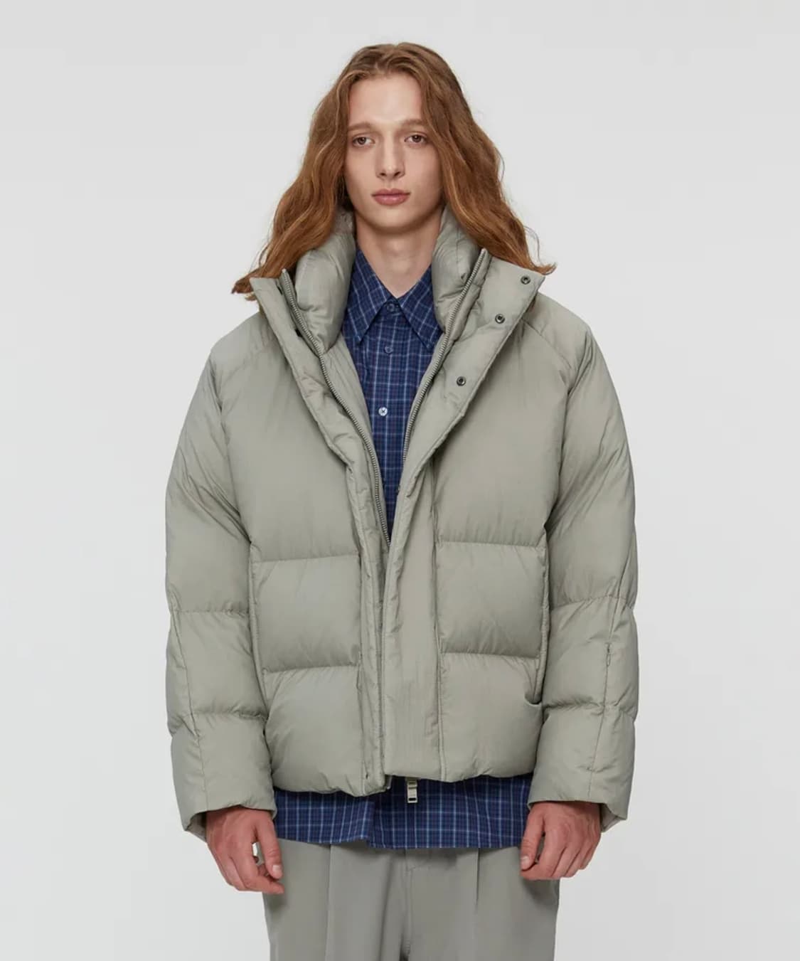 일꼬르소 볼륨 에어 후드 구스 숏 다운 점퍼 상품이미지1