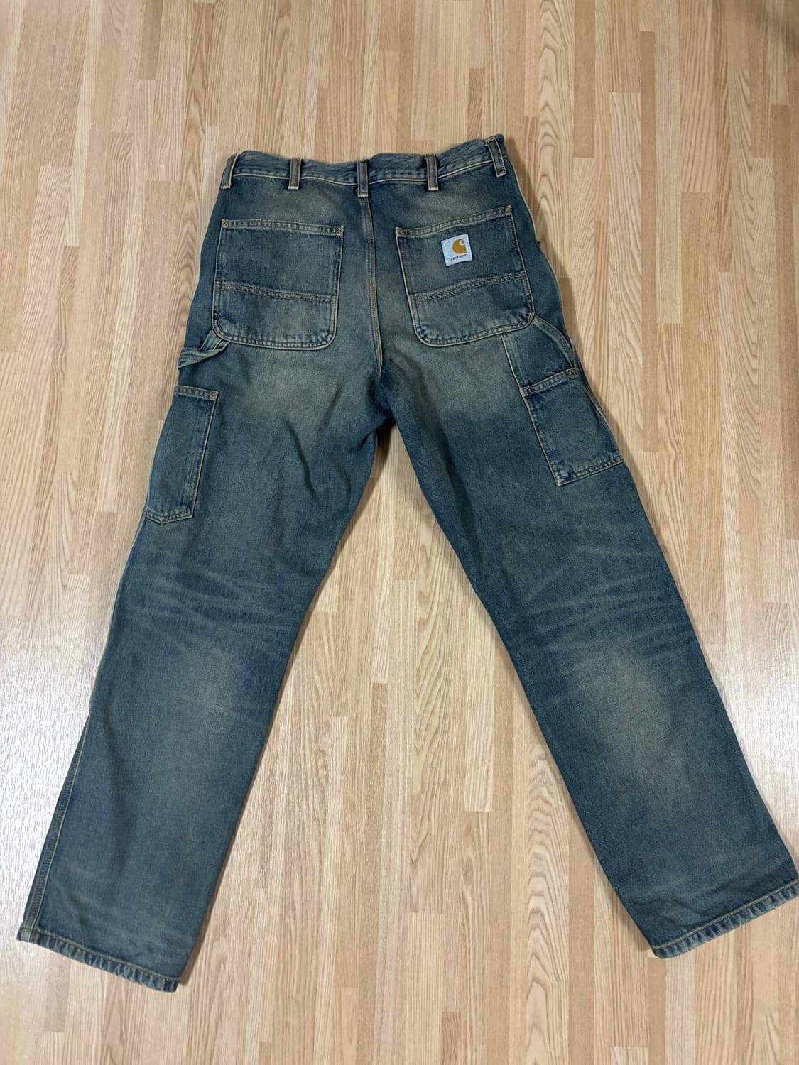 칼하트윕 더블니 blue worn wash 상품이미지2