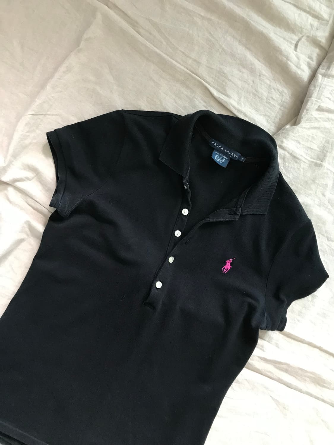 폴로 랄프로렌 여성라인 포니로고 블랙 카라티 상품이미지6