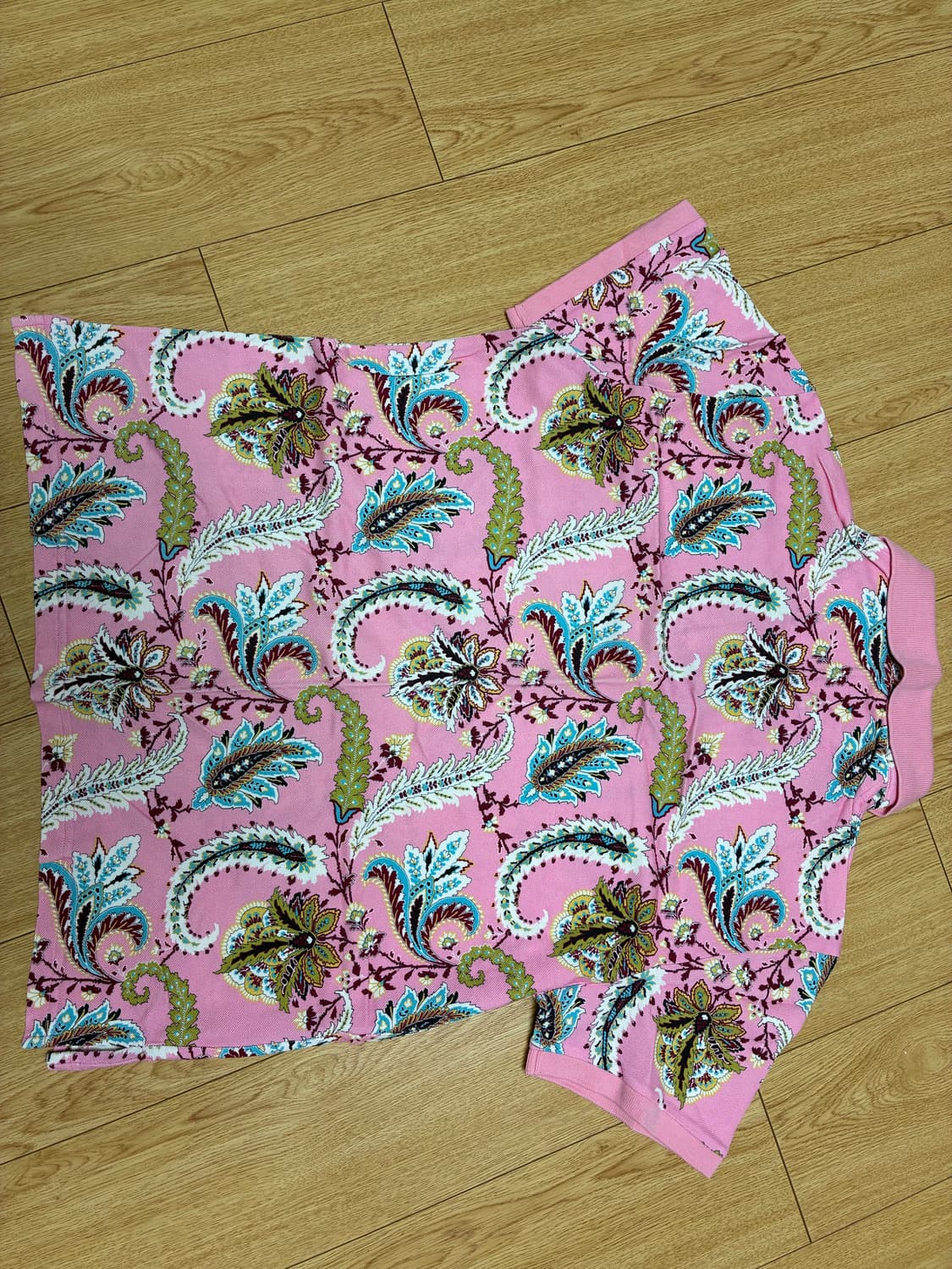 ETRO 핑크색 반팔 카라티 95~100 상품이미지2