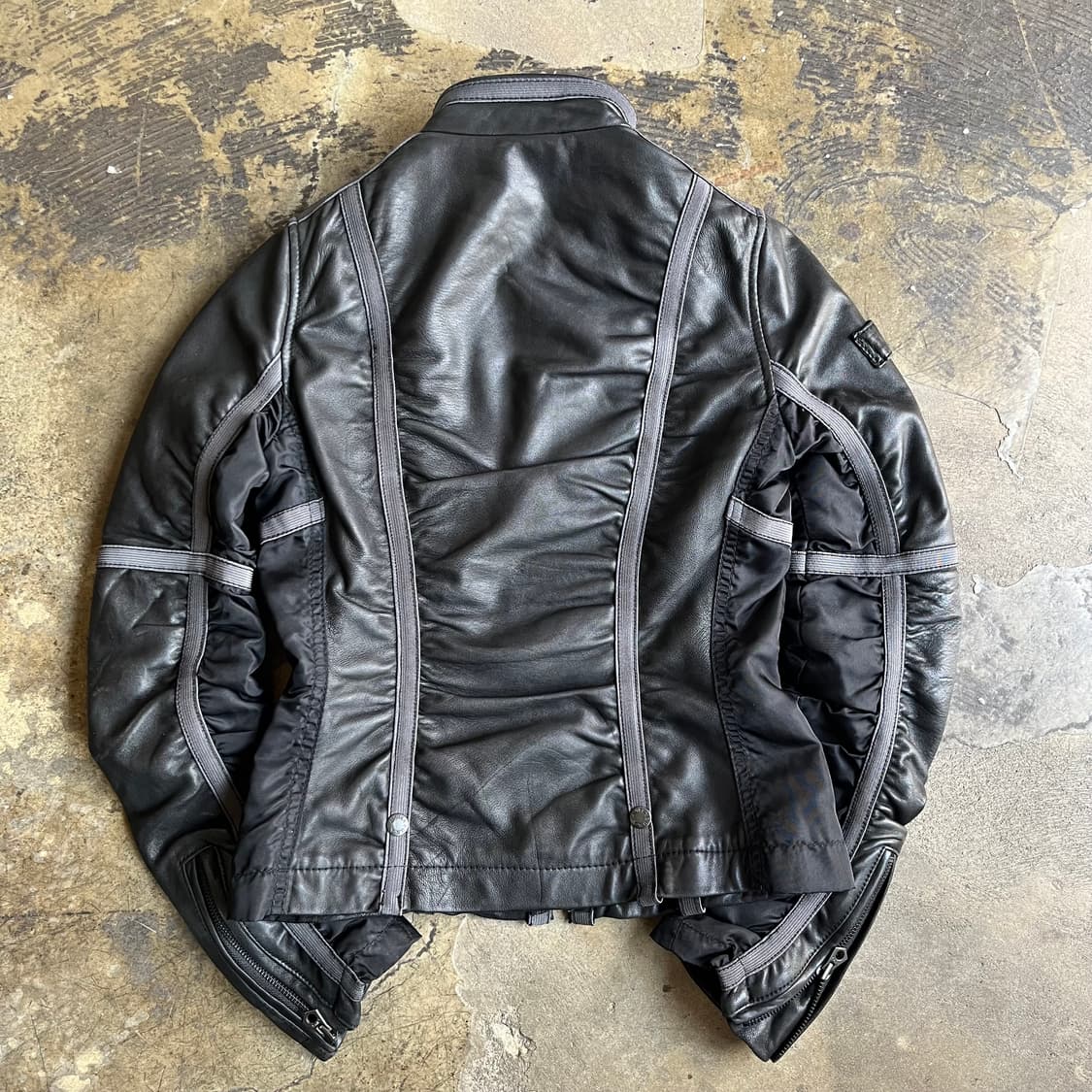 아비렉스 양가죽 셔링 슬림핏 자켓 상품이미지9