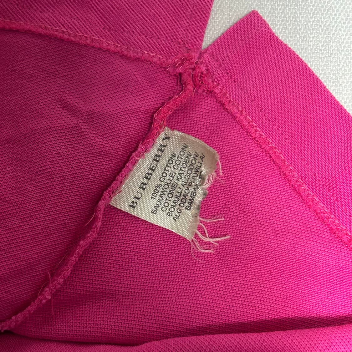 L 버버리 여성용 카라 반팔티 상품이미지5