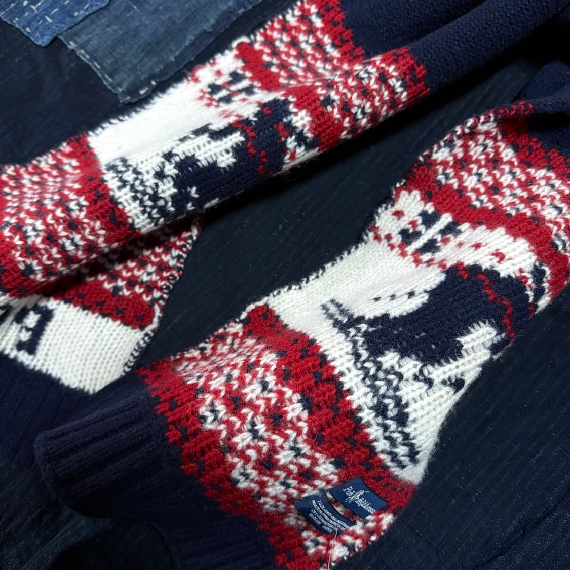 폴로 랄프로렌 스키 패턴 램스울 머플러 상품이미지5